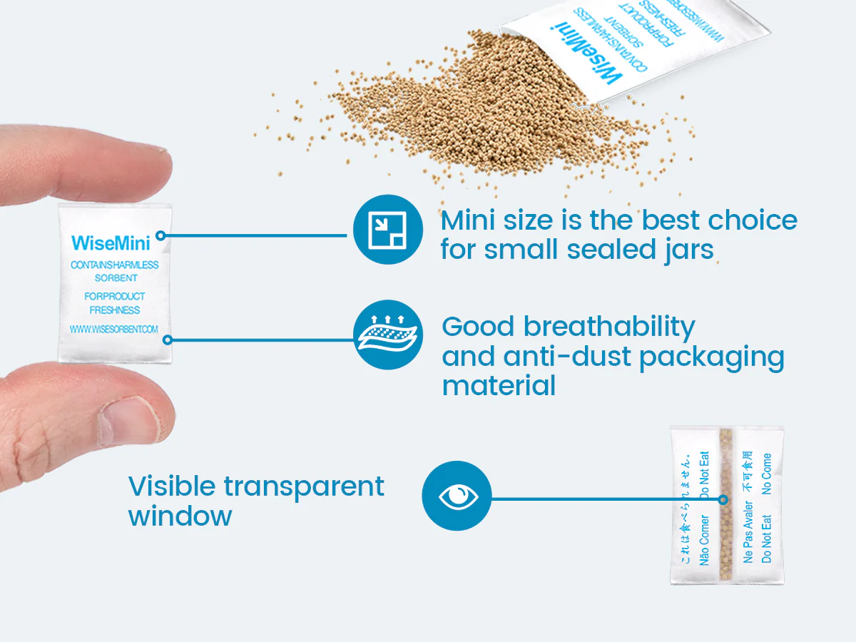 0.5 Gram Tyvek Molecular Sieve Packets, Dessicant Packets, Dessicant Packs, Moisture Absorbers for Food Storage, Food Grade Desiccant Dehumidifiers - Image 10