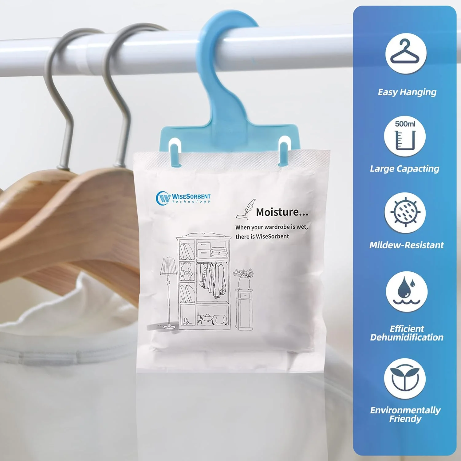 200g Portable Dehumidifiers for Closet and Enclosed Space - Image 7