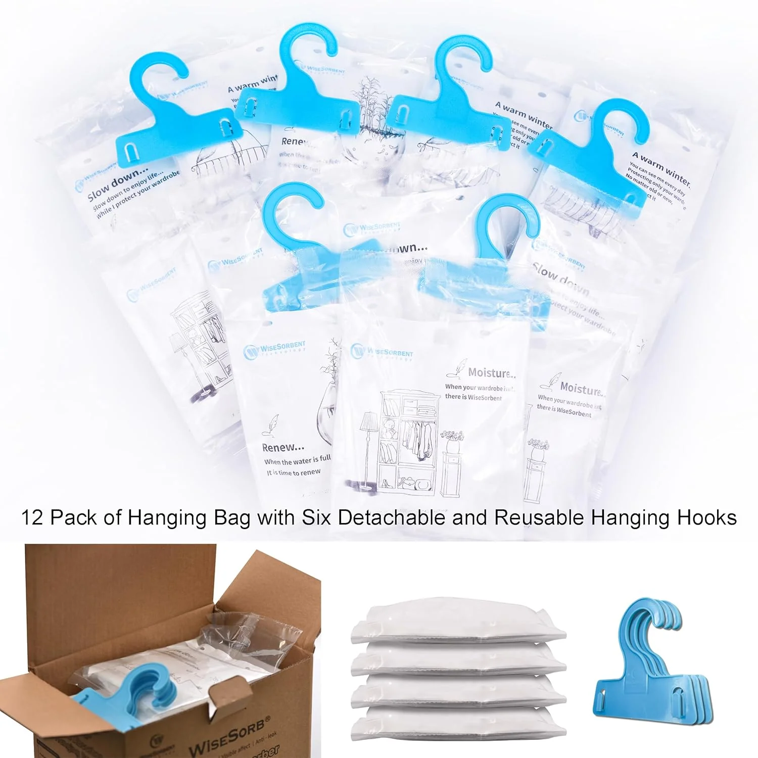 200g Portable Dehumidifiers for Closet and Enclosed Space - Image 9