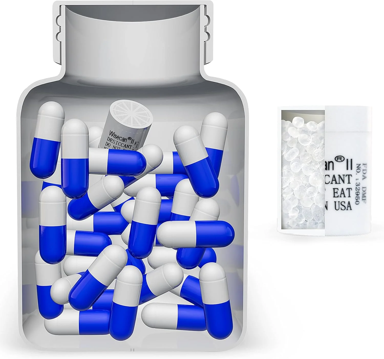 3g White Silica Gel Desiccant Capsules–Moisture Absorbers for Storage - Image 8
