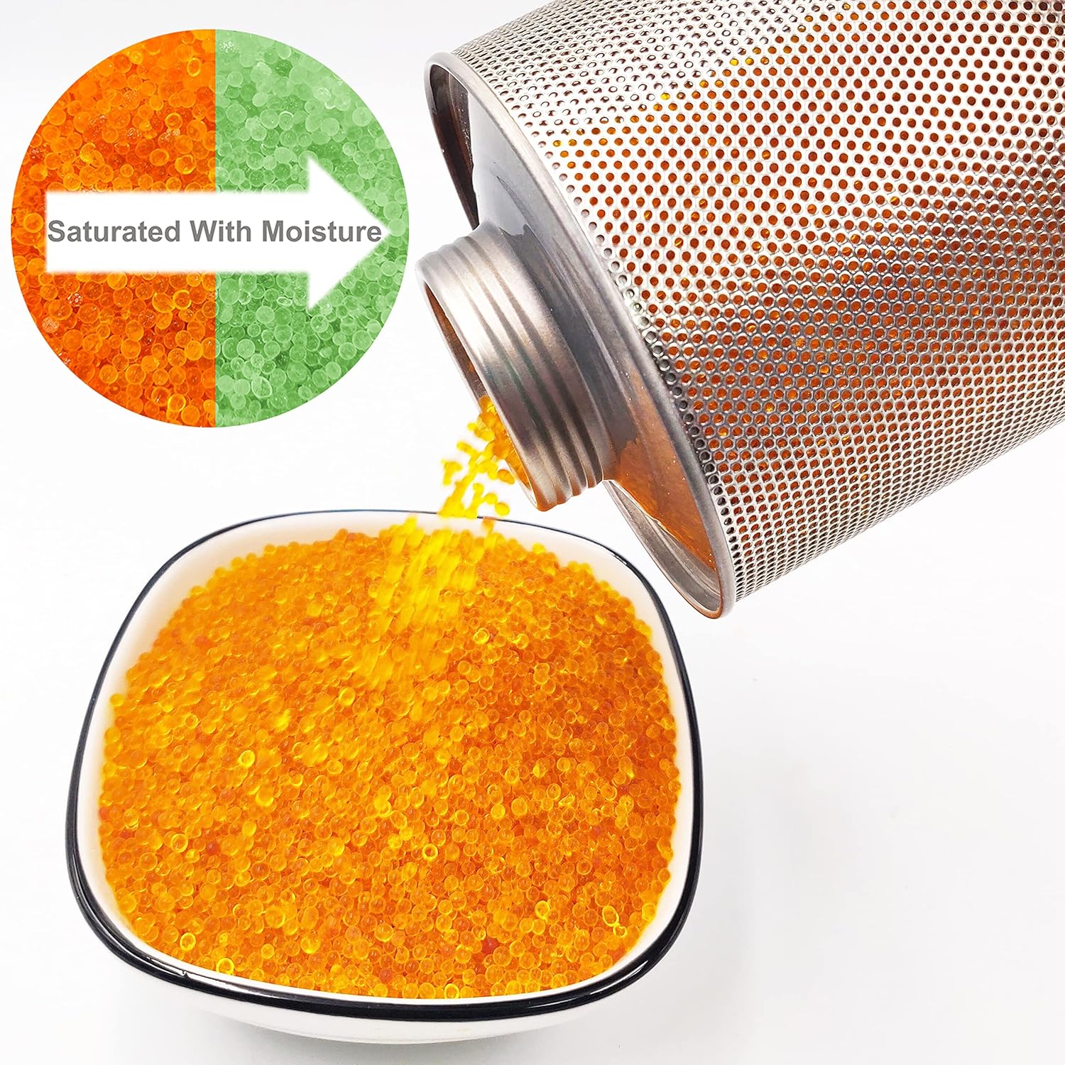 750g Reusable Indicating Silica Gel in Iron Can–Ideal for Gun Safe Moisture Control - Image 5