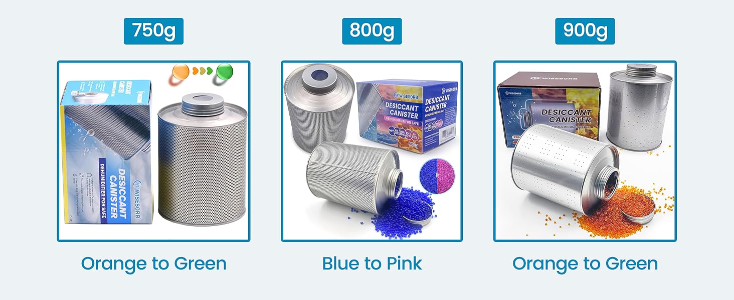 900g Reusable Indicating Silica Gel in Iron Can–Reliable for Closet Moisture Management - Image 11