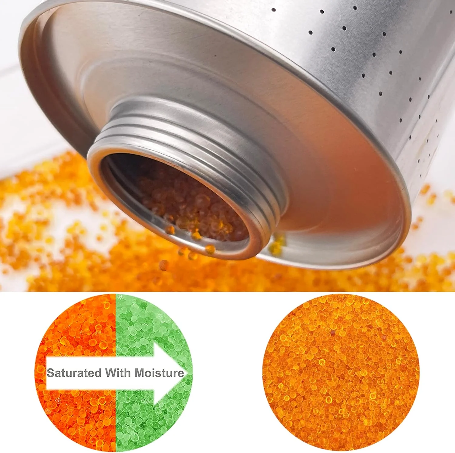 900g Reusable Indicating Silica Gel in Iron Can–Reliable for Closet Moisture Management - Image 4
