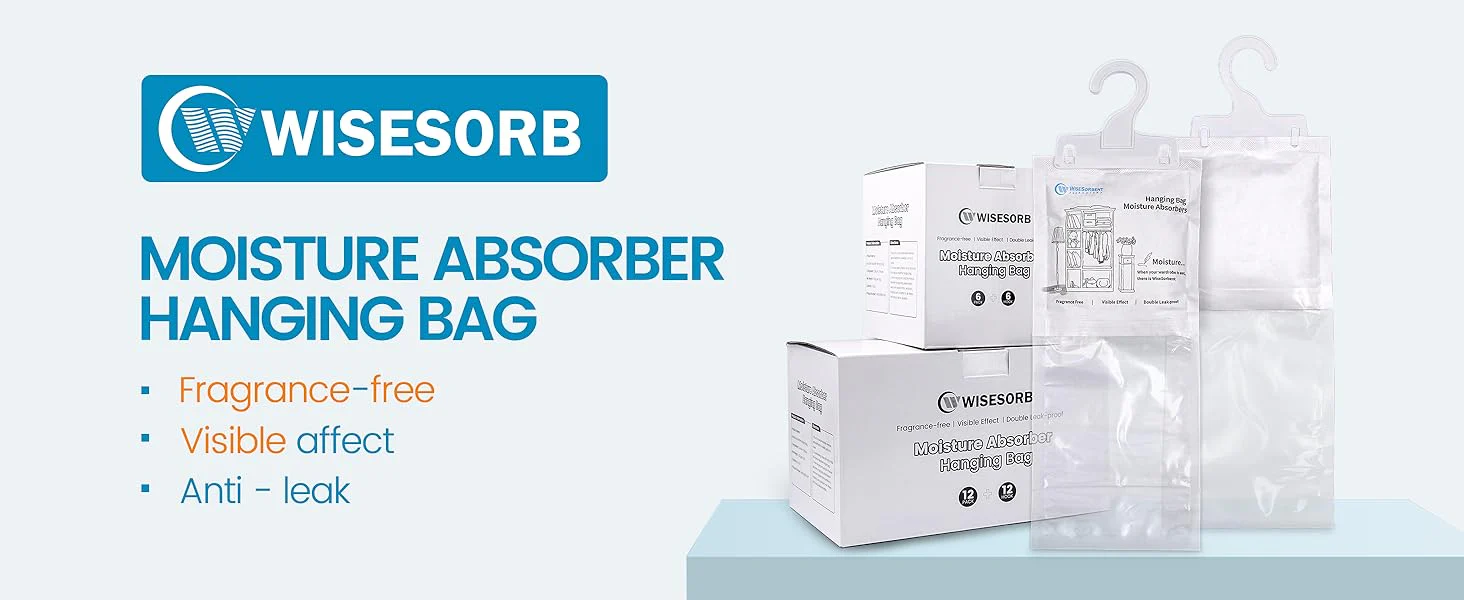 Moisture Absorber Hanging Bags 7 oz Fragrance-Free Dehumidifier for Closet, Bathroom, Bedroom – Double Leak-Proof Design & Dual-Sided Absorption - Image 7
