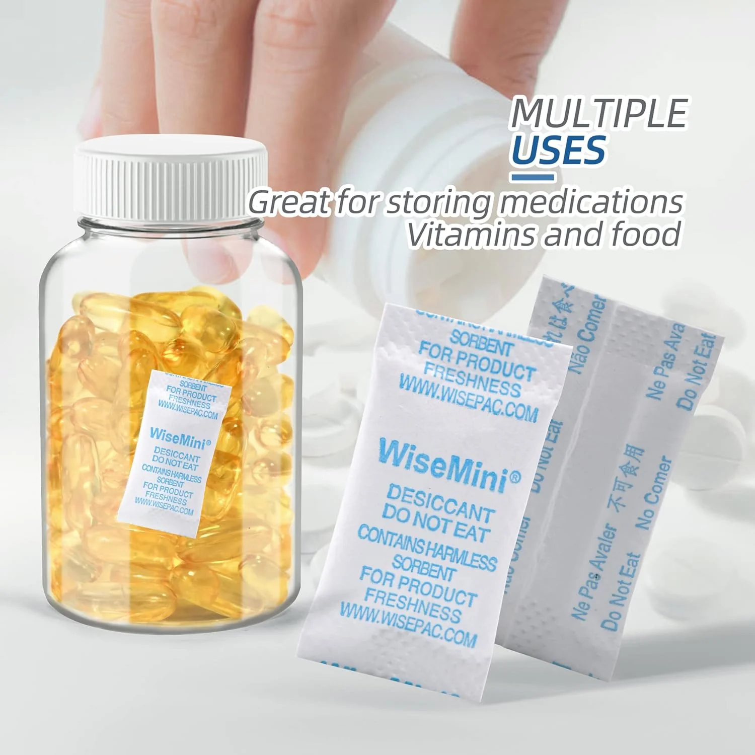0.5g Silica Gel Desiccant – Tyvek Paper Packets, Food Safe, Wholesale for Moisture Control - Image 3