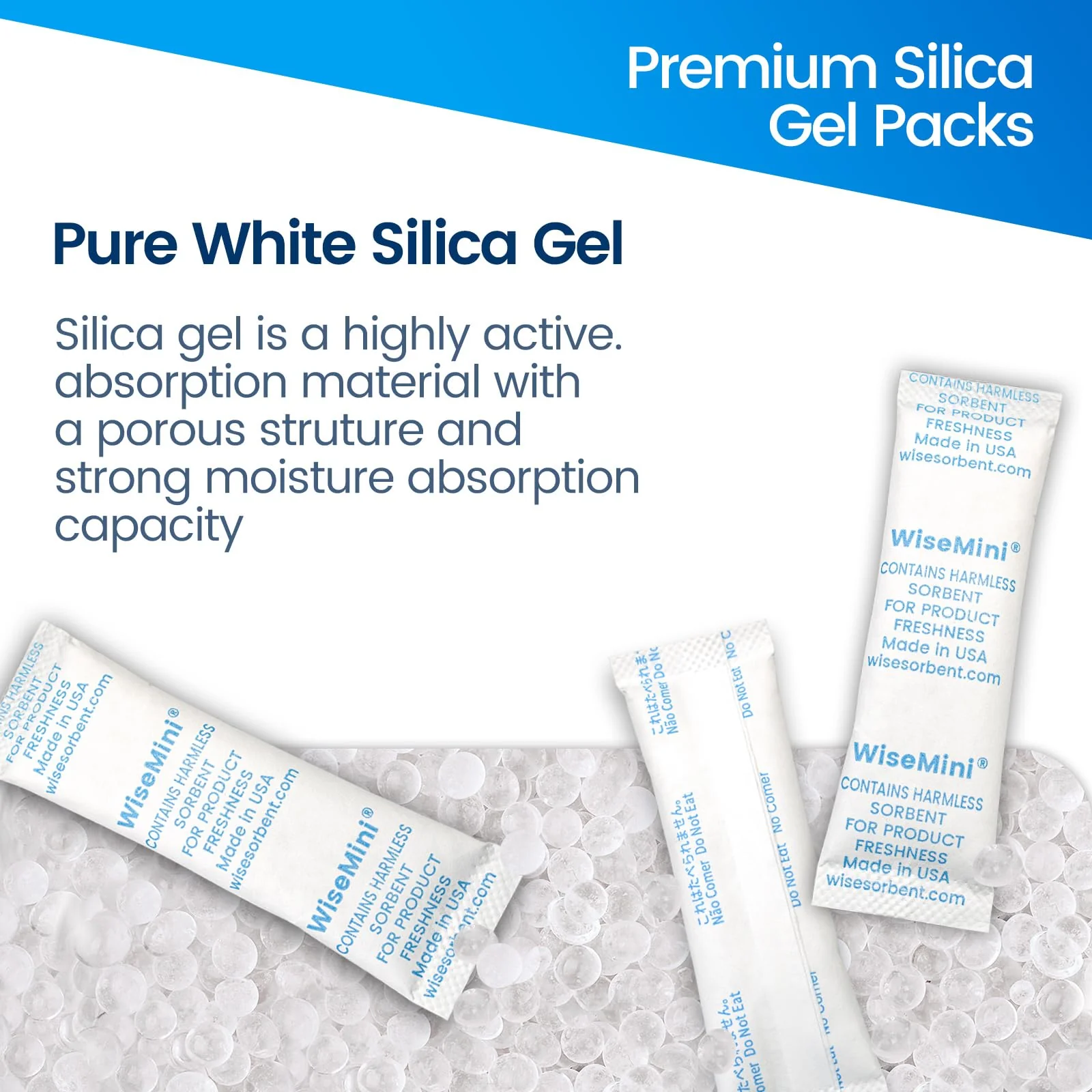 10g Silica Gel Desiccant – Tyvek Paper Packets, Food Safe, Wholesale for Moisture Control - Image 3