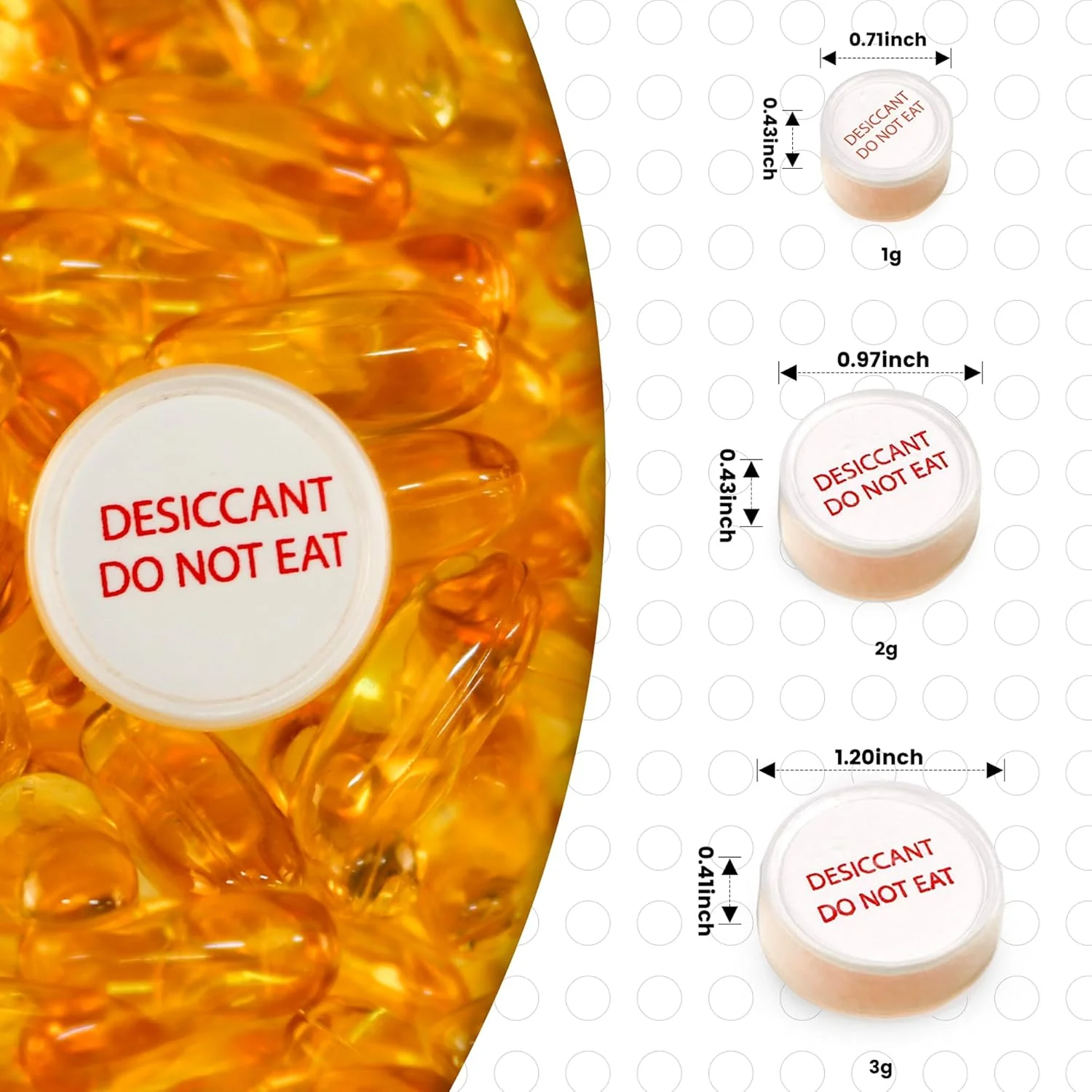 2g Clear Silica Desiccant Capsules–Prevents Moisture-Related Degradation of Medicines - Image 5