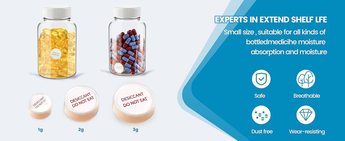 1g Food-Grade Silica Desiccant Capsules–Keeps Spices and Herbs Dry - Image 13